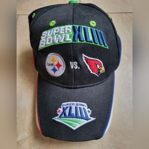 Pittsburgh Steelers Super Bowl XLIII Black Cap